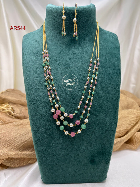 3 Layer chain and Earing