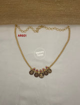 Micro Gold Plated Lakshmi coin Necklace 1
