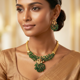 Green Temple Necklace Set 2